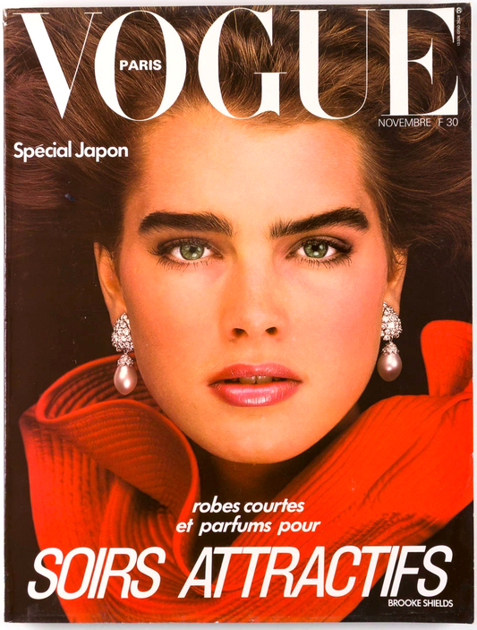 Brooke Shields HELMUT NEWTON Rampling FARRAH FAWCETT  Paris Vogue November 1982