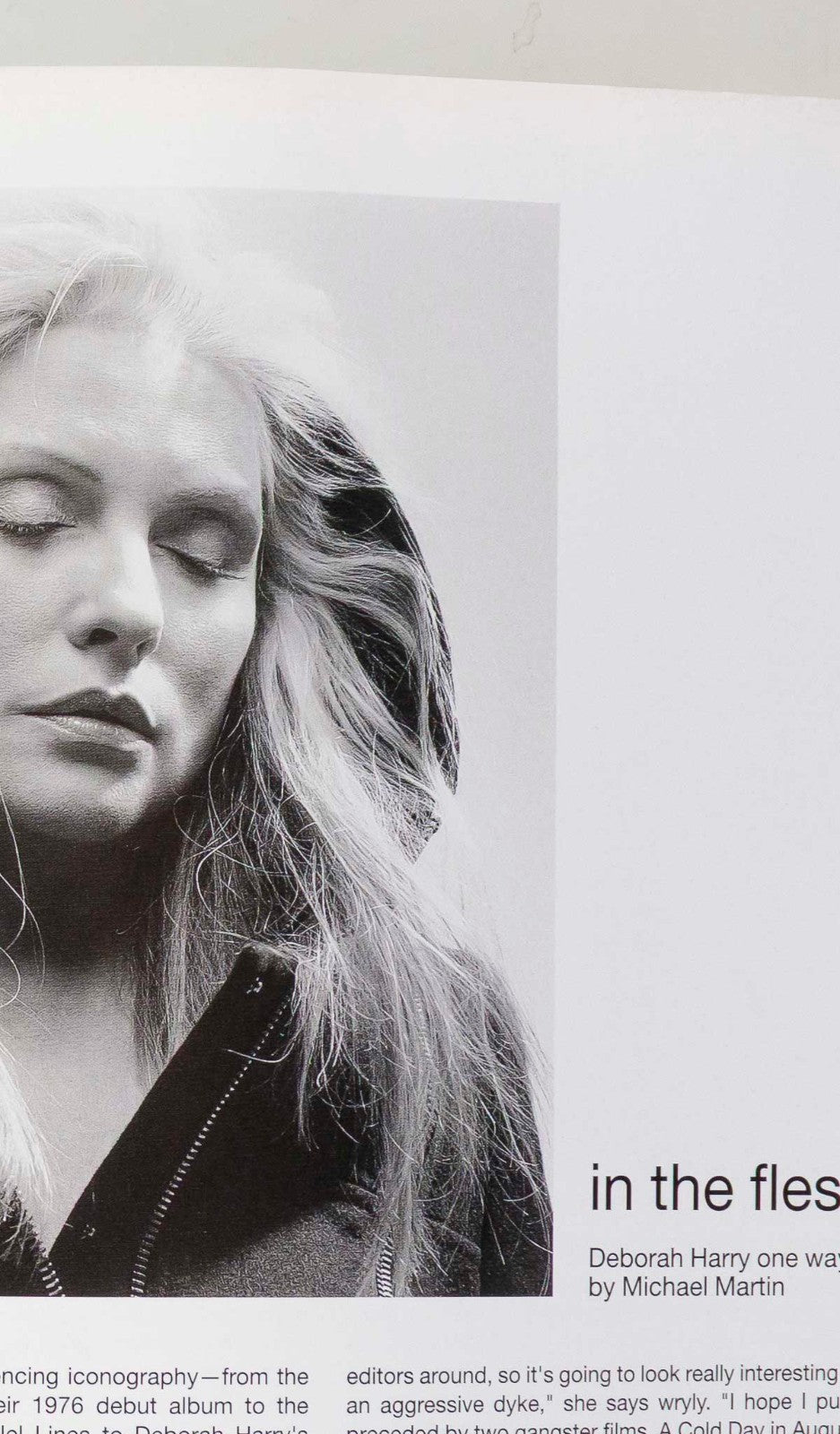 Corinne Day ROSEMARY FERGUSON Blondie  DUTCH MAGAZINE October 2001 Vincent Gallo