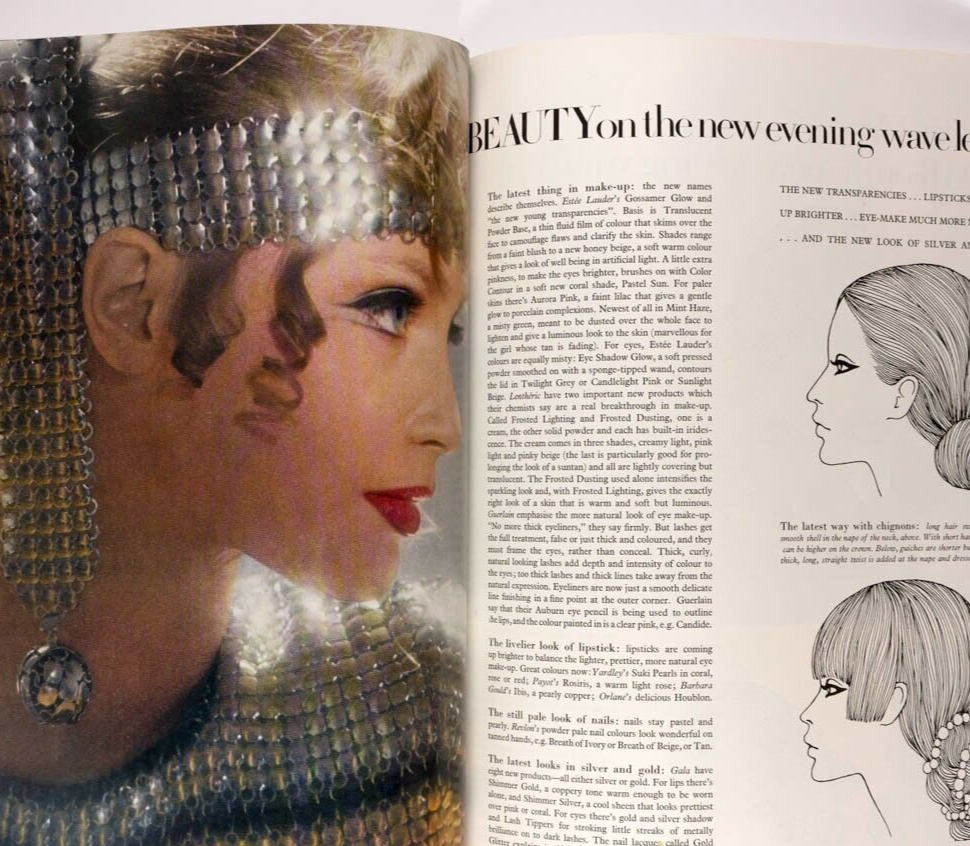 TWIGGY Michael Crawford VIONNET Vogue October 1967 Cecil Beaton BIBA Rampling UK
