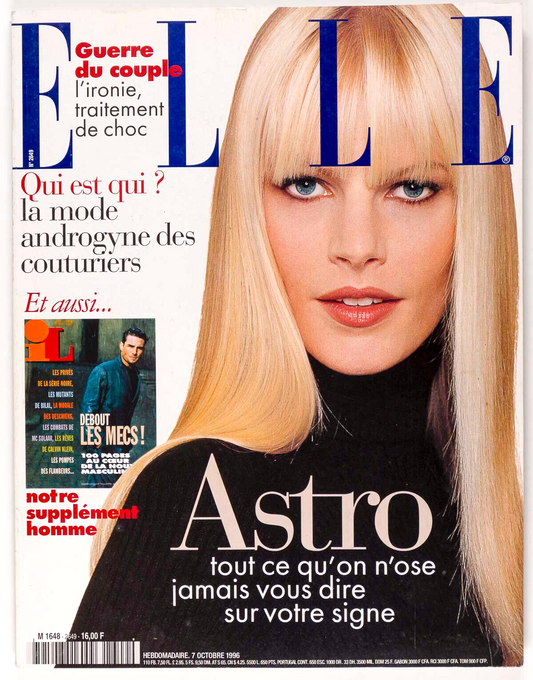 EMMA BALFOUR Harland Miller CHIARA MASTROIANNI Elle October 1996 Galliano DIOR