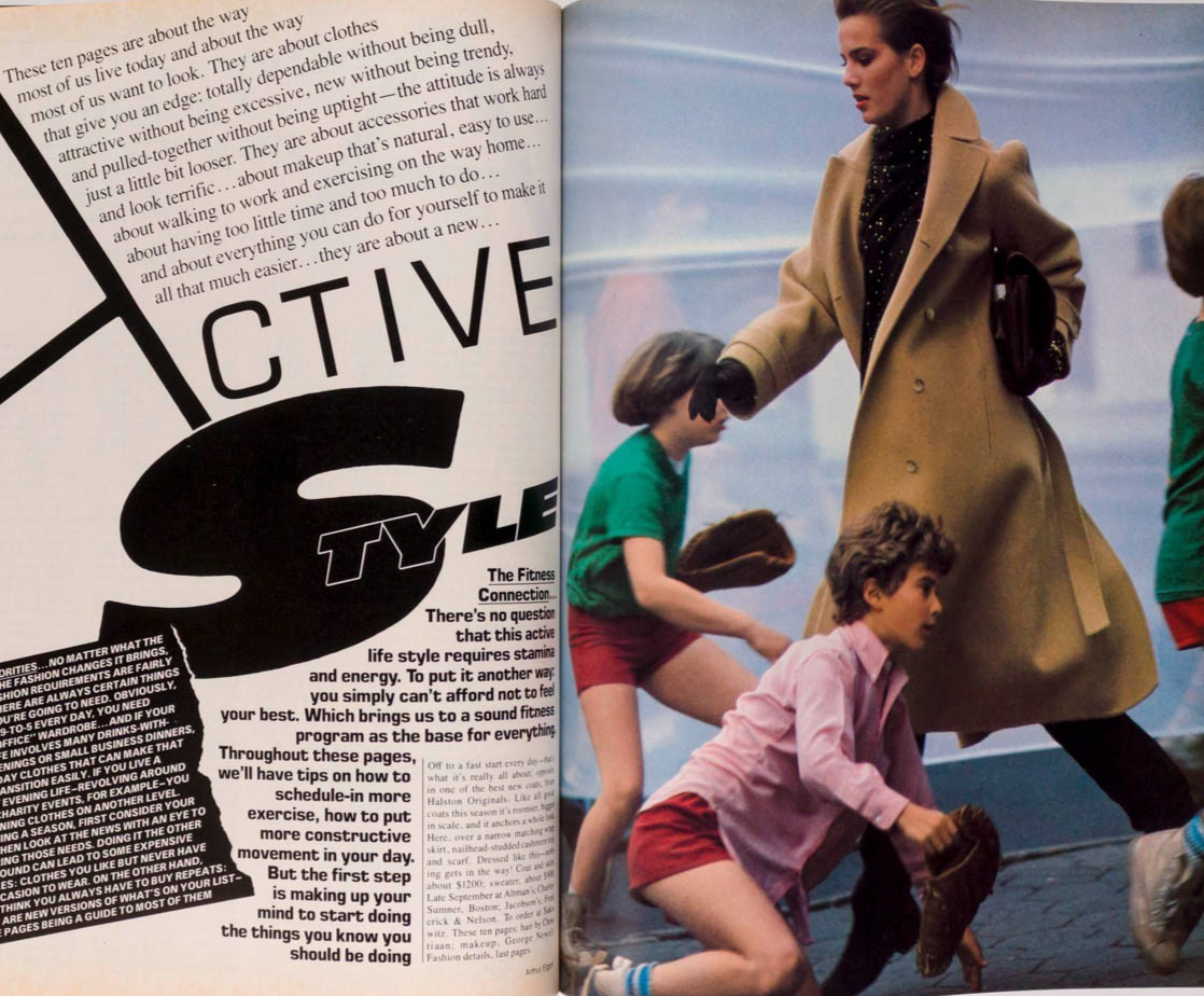 Brooke Shields CANDICE BERGEN Rosemary McGrotha VOGUE 1984 October COLLECTIONS