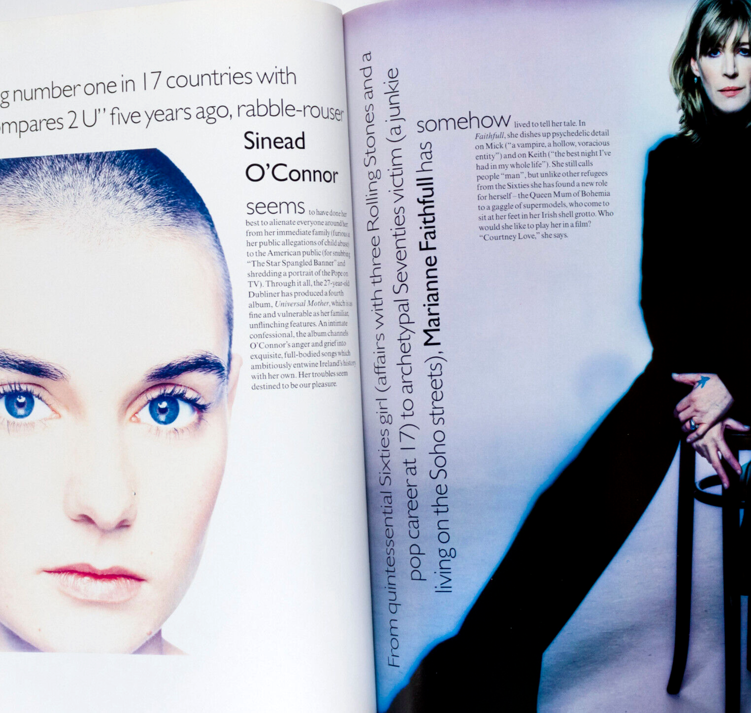 KATE MOSS Amber Valletta KRISTEN McMENAMY Vogue 1994 SINEAD O'CONNOR Galliano UK