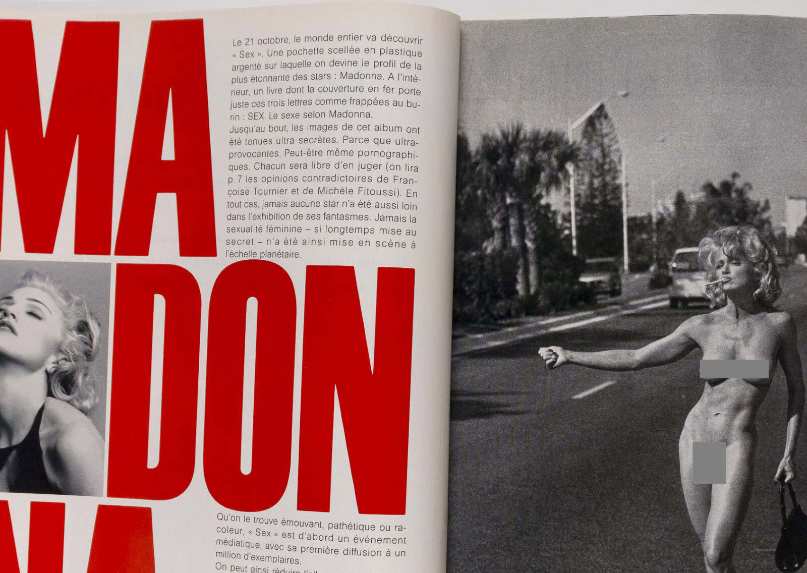 Madonna MEISEL Sex Book ELLE magazine AMBER VALLETTA Jean Colonna 1992 October