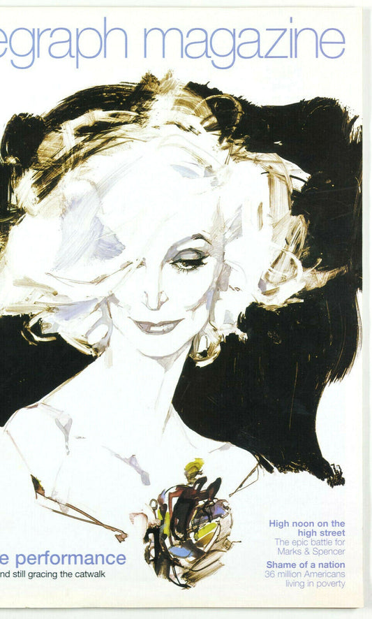 DAVID DOWNTON fashion illustrator CARMEN DELL'OREFICE The TELEGRAPH MAGAZINE UK