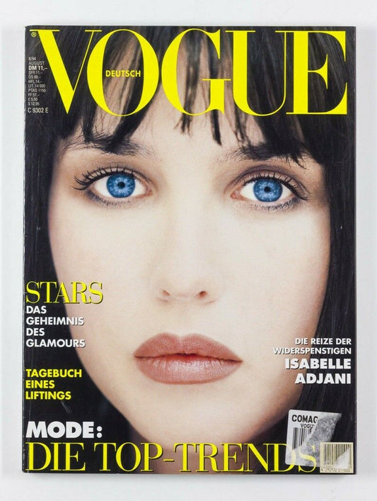 ISABELLE ADJANI Naomi JACKIE BISSET Carole Bouquet ISABELLA ROSSELLINI Vogue DE