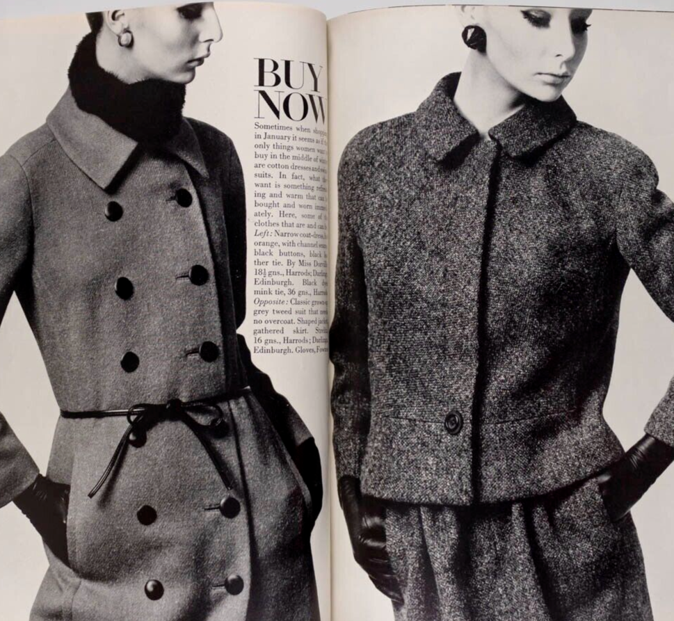 Jean Shrimpton MICK JAGGER Begum Aga Khan VOGUE JANUARY 1965 60th birthday gift