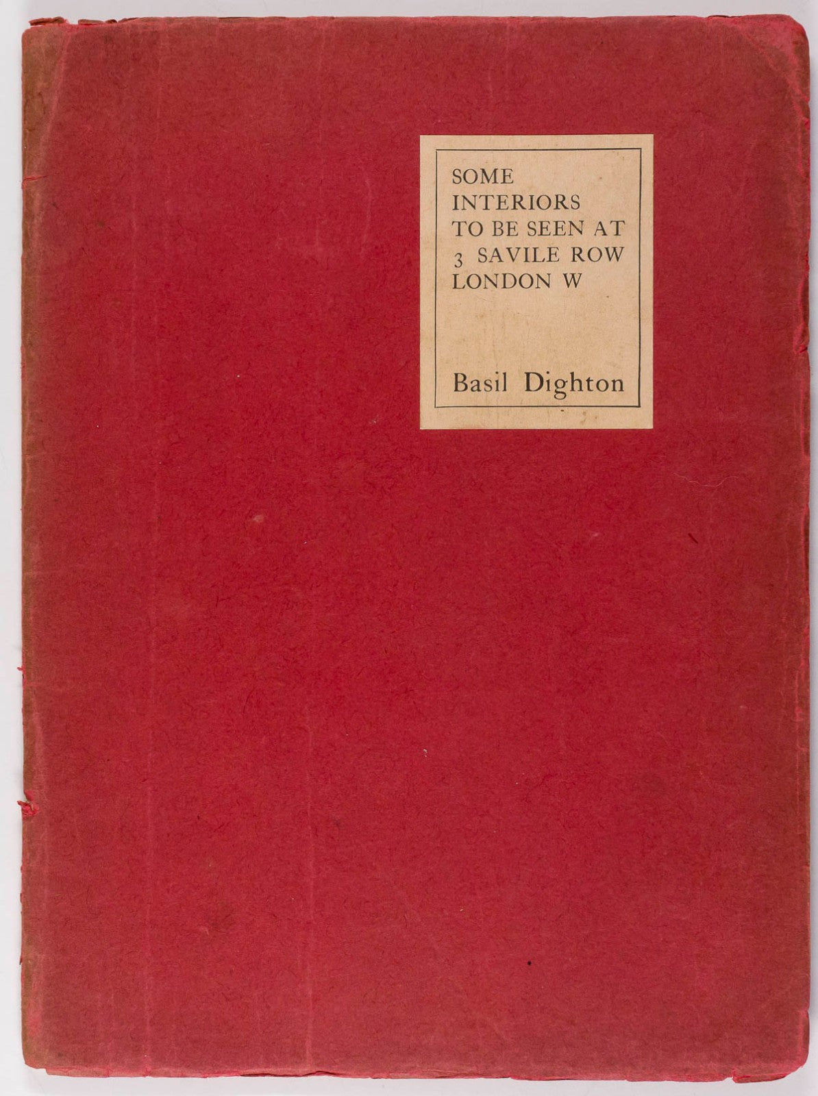 3 SAVILLE ROW The Beatles APPLE Basil Dighton INTERIORS Antique Sale London 1928