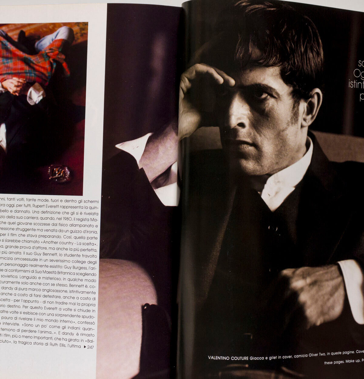 MARCUS SCHENKENBERG Tom Cruise RUPERT EVERETT Bruce Weber SUEDE vtg L'UOMO VOGUE