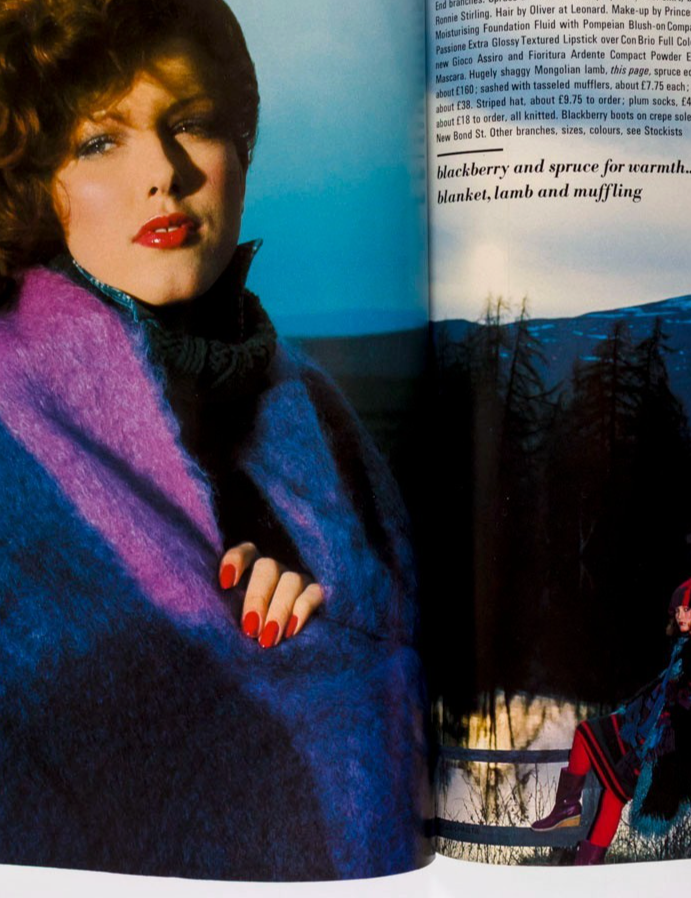 Ingrid Boulting MARIE HELVIN Paul Theroux  VOGUE August 1975 50th birthday gift