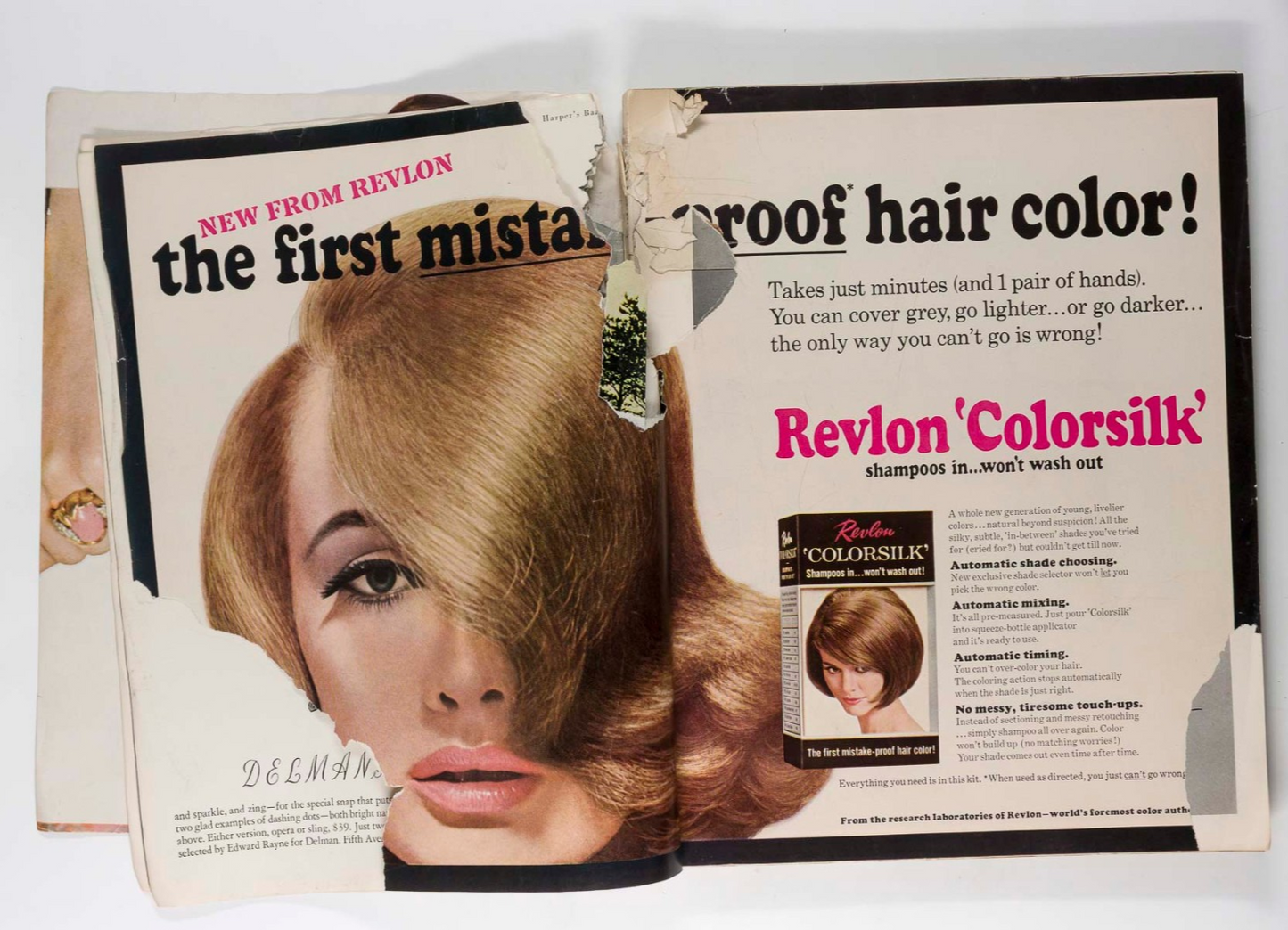 Donna Mitchell BOB RICHARDSON Antonio Lopez HARPER'S BAZAAR March 1965 Dubuffet