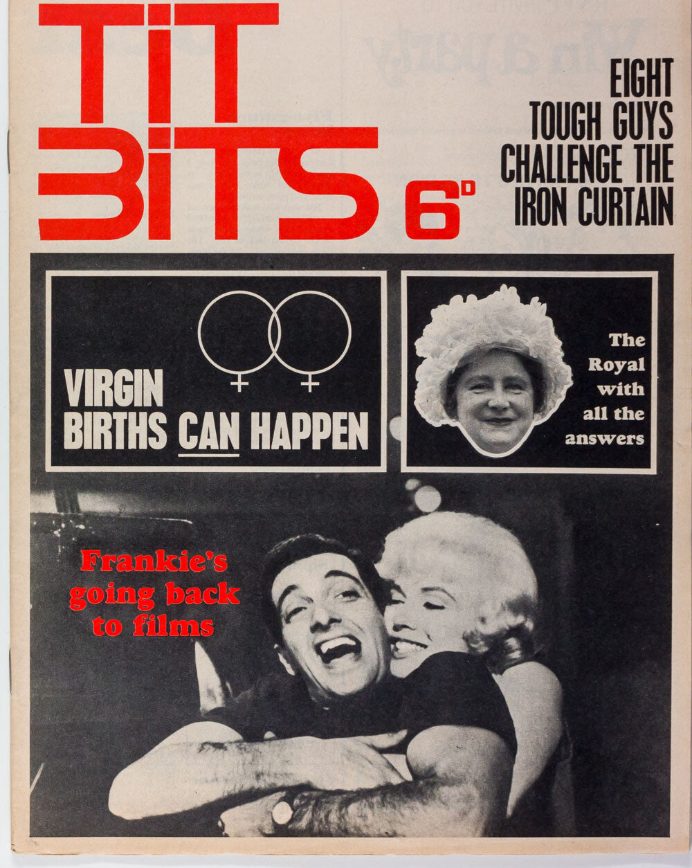 MARILYN MONROE Frankie Vaughan RICHARD HARRIS Vanessa Redgrave  TITBITS magazine