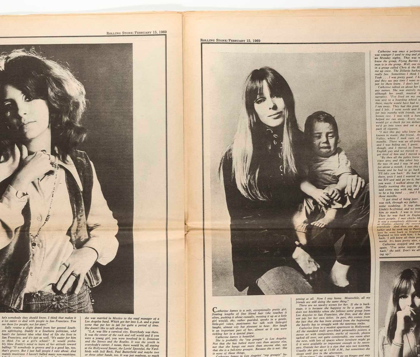 THE GROUPIES Miss Mercy ROLLING STONE February 15 1969 27 Baron Wolman GTO's vtg