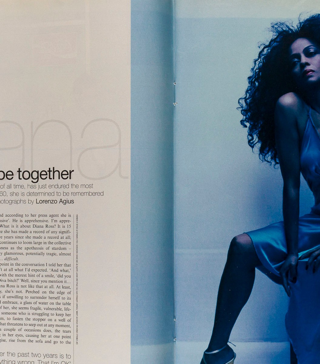 Diana Ross STUDIO 44 Supremes VTG Ballymaloe House TELEGRAPH MAGAZINE March 2004