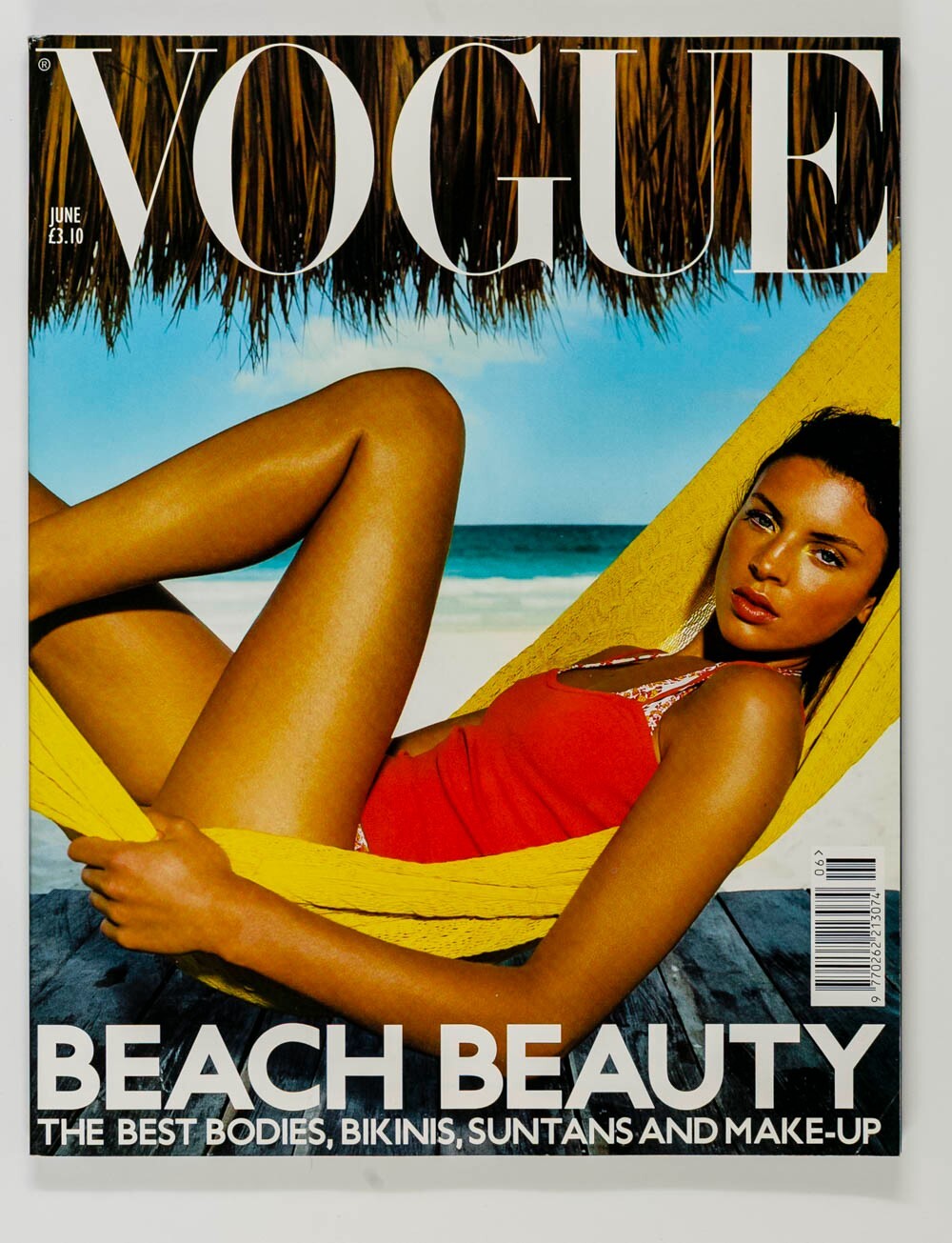 Liberty Ross ENRIQUE BADULUSCU Beach beauty  VOGUE June 2000 25th birthday gift