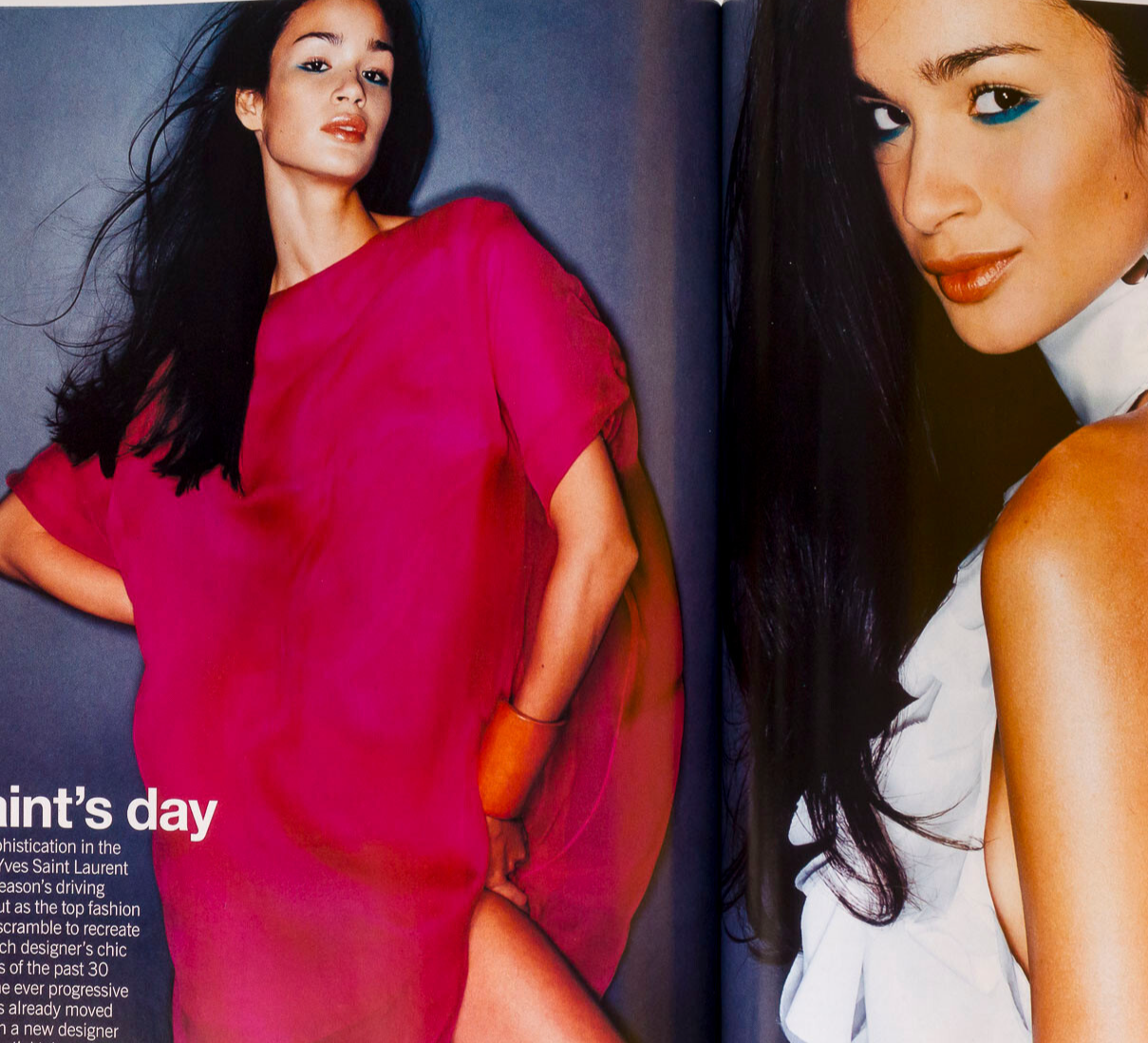 JENNIFER ANISTON Courteney Cox CAROLINE RIBEIRO Marie Claire January 2000 YSL UK