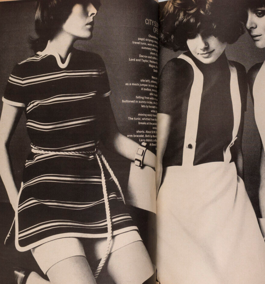 Heide Wiedeck EASTER ISLANDS Chile BILL BRANDT Harpers Bazaar May 1970 vtg INDIA