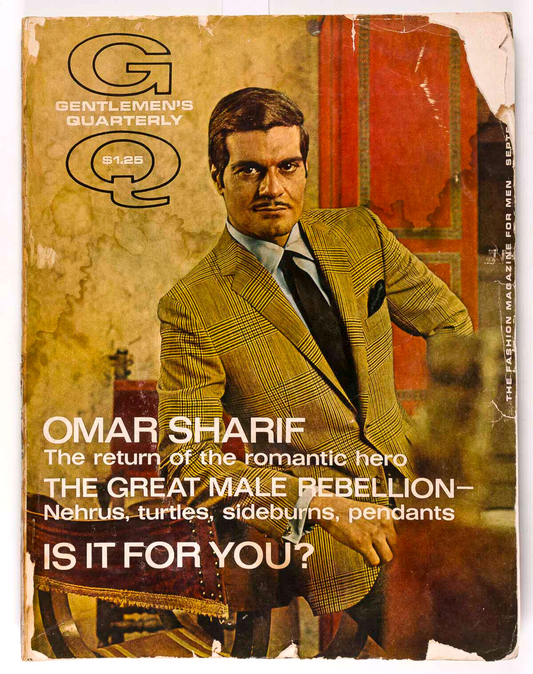 Omar Sharif ROBERT WAGNER Barbara Bain GQ magazine September 1968 Vidal Sassoon
