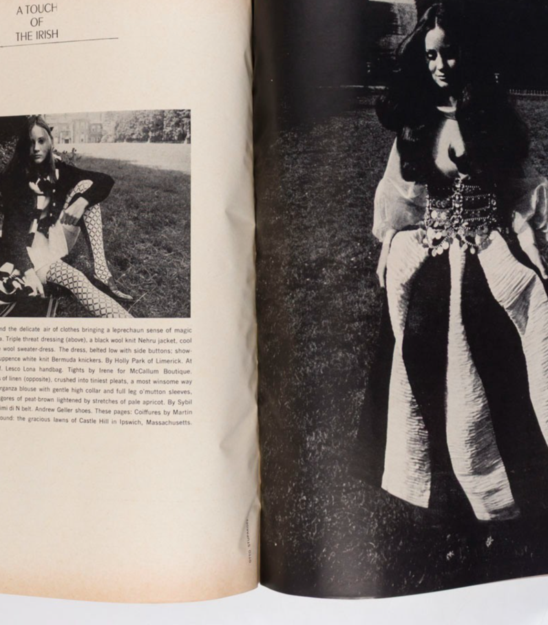 OCCULT Zodiac Cult OLIVIA HUSSEY Harpers Bazaar 1968 October DONNA MITCHELL Hiro