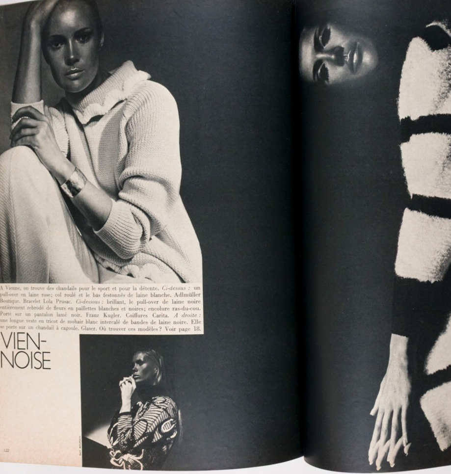 Rolex GUY BOURDIN Anouk Aimee PICASSO Paris Vogue 1966 November BALENCIAGA Knapp