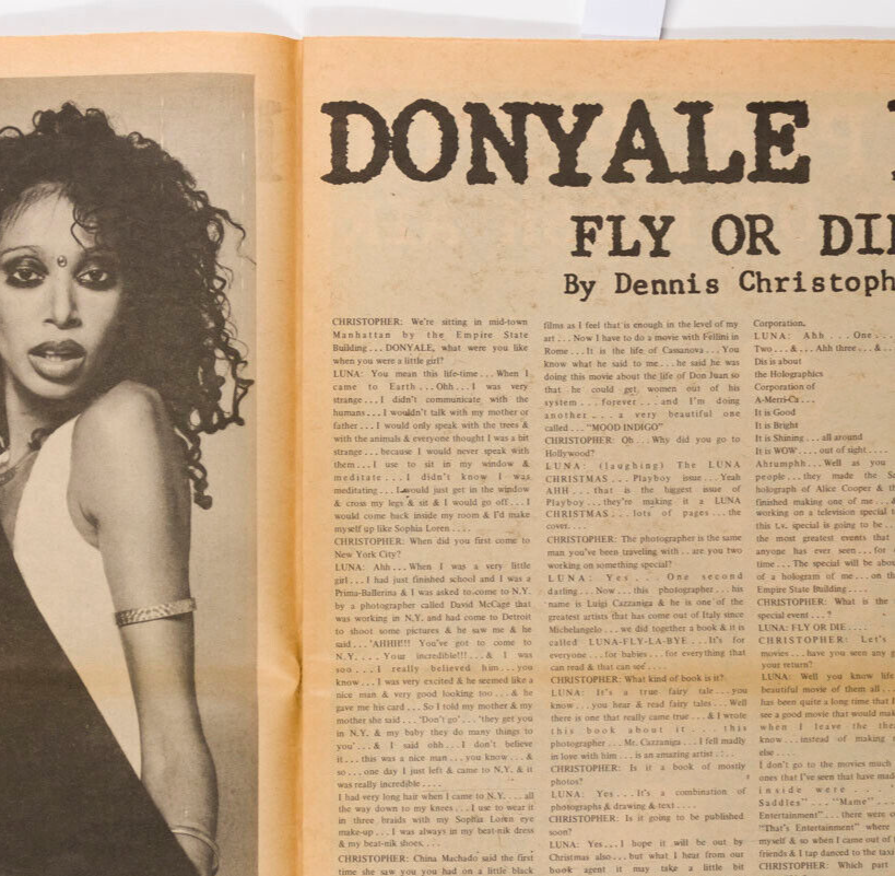 DONYALE LUNA Hiram Keller MARTHA REEVES Jon Voigt LOU REED Interview magazine US