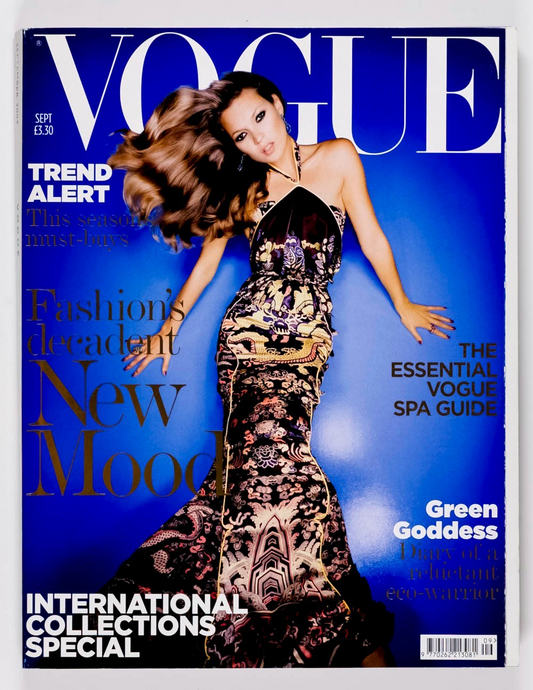 Kate Moss ELISE CROMBEZ Anita Pallenberg VOGUE September 2004 21st birthday gift