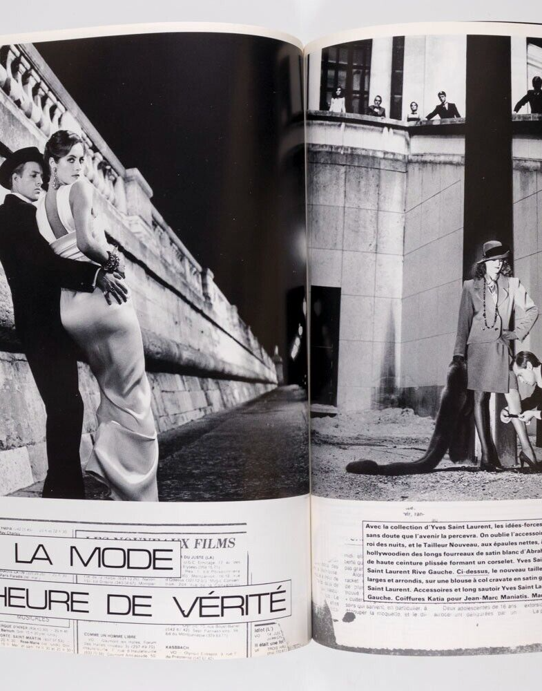 Couture GUY BOURDIN Horst HELMUT NEWTON Iman RODIN Botero YSL vtg Paris Vogue 81