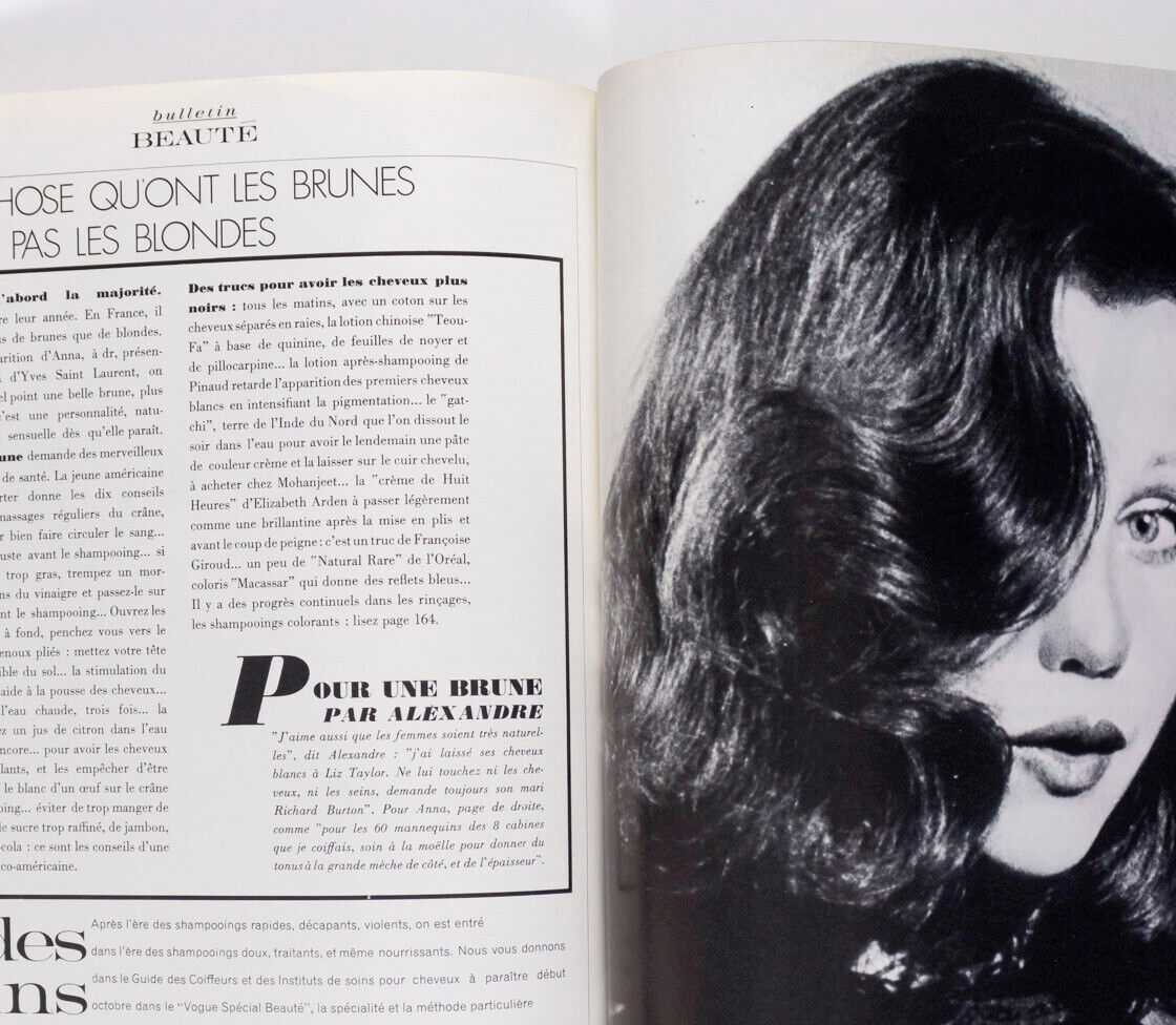 BRIGITTE BARDOT Helmut Newton BOB RICHARDSON Guy Bourdin FR. Vogue 1971 October