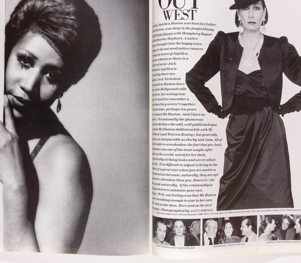BROOKE SHIELDS Ritts HELMUT NEWTON Tatler May 1983 FARRAH FAWCETT Tatum O'Neal