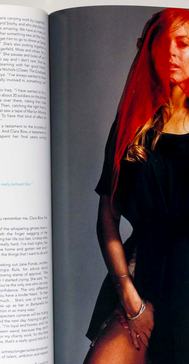 Lindsay Lohan KAWS Wolfgang Tillmans IRINA LAZAREANU i-D September 2006 Wealth