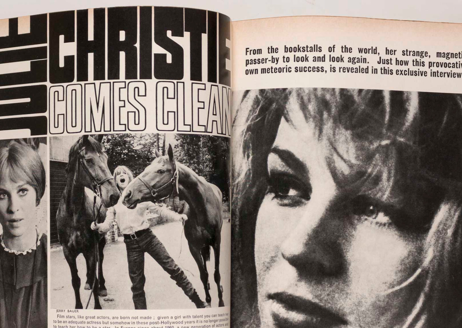 JULIE CHRISTIE David Hicks DAPHNE DU MAURIER Woman's Journal 1967 January MOUCHY