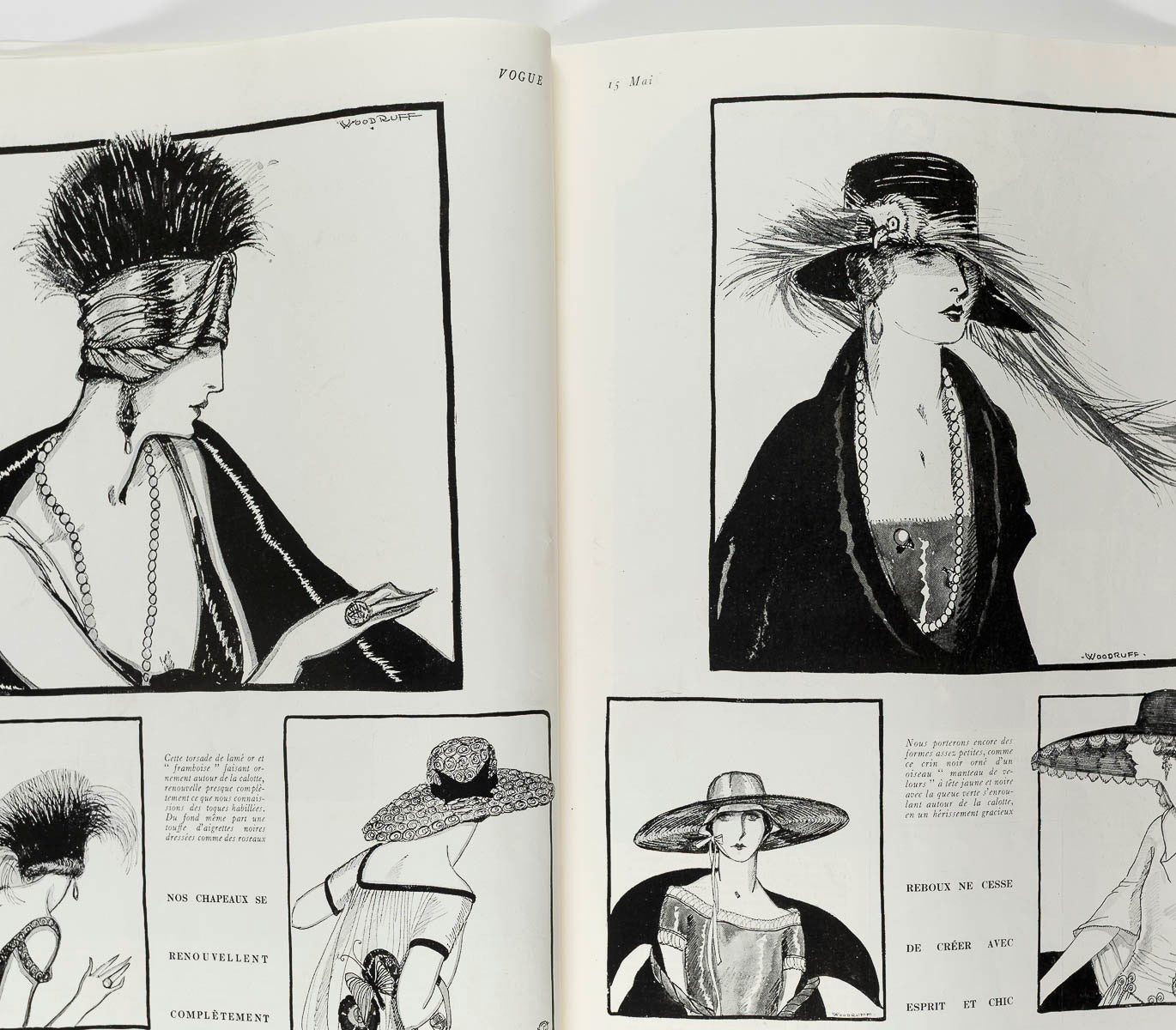 GEORGES LEPAPE Andre Marty DELAGE Maurice Goldberg PARIS VOGUE magazine May 1922