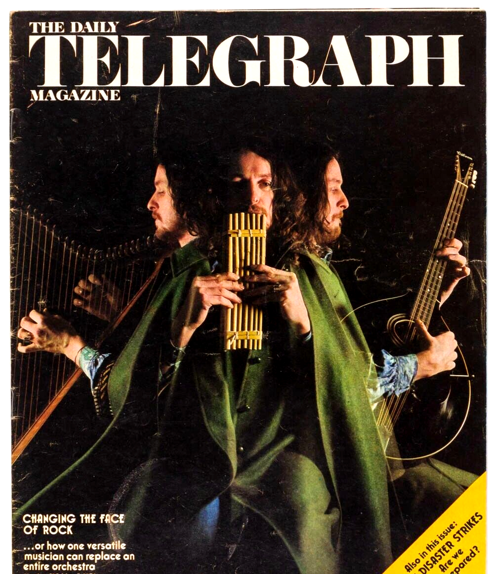 Jon Anderson YES Balenciaga STUART JACKMAN Scotland Yard 70's Telegraph magazine