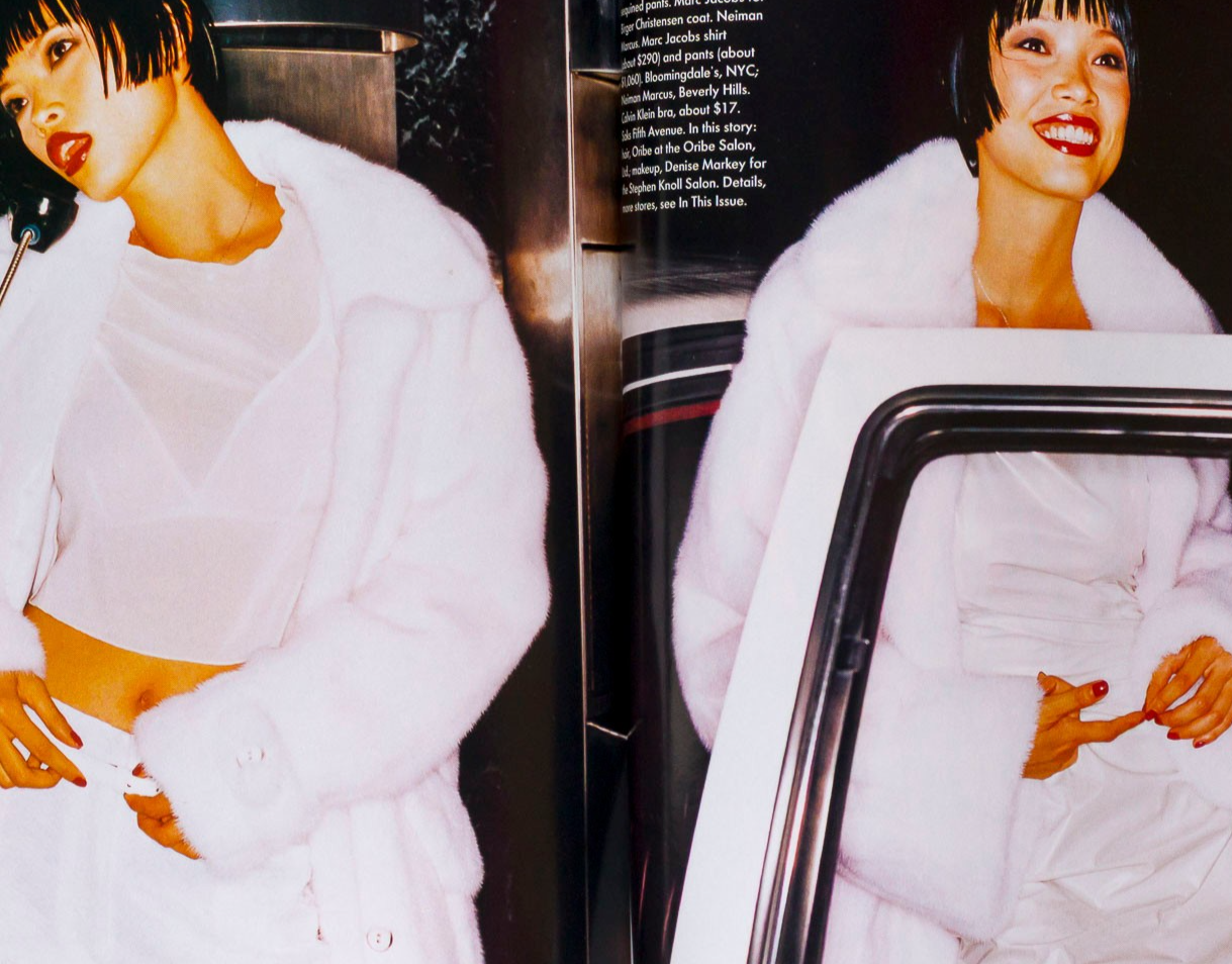CINDY CRAWFORD Rem Koolhaas IONE SKYE Tatjana Patitz  VOGUE November 1994 Warhol