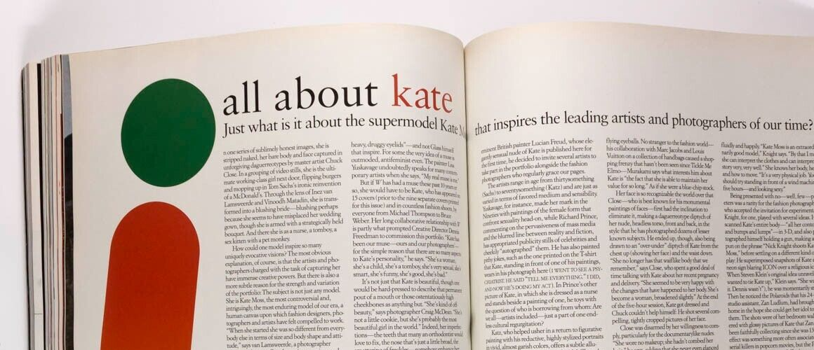 Kate Moss INEZ & VINOODH Richard Prince W MAGAZINE September 2003 Daria Werbowy