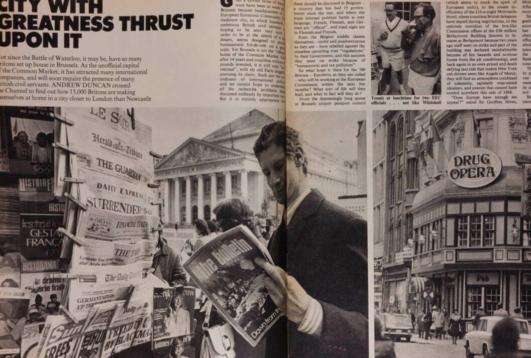 Loris Azzaro HELMUT NEWTON Jane Birkin BARDOT Brussels EEC Telegraph magazine UK