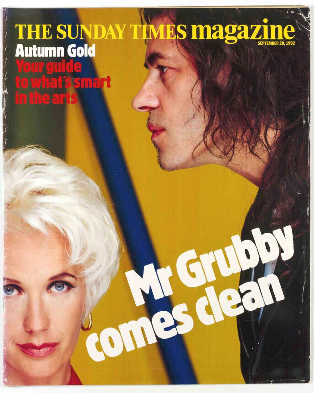 BOB GELDOF Paula Yates MARK MORRIS Michael Winner NENEH Sunday Times magazine UK