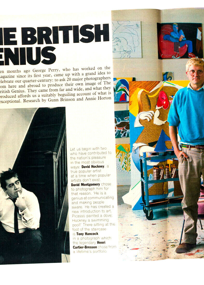 MANDY RICE DAVIES Punk FRANCIS BACON Sunday Times magazine DAVID HOCKNEY vtg YSL