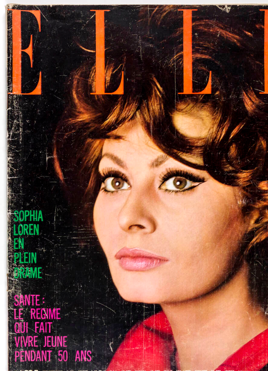 Sophia Loren AMANDA LEAR Francoise Hardy KNAPP Nicole de Lamarge FRENCH ELLE vtg