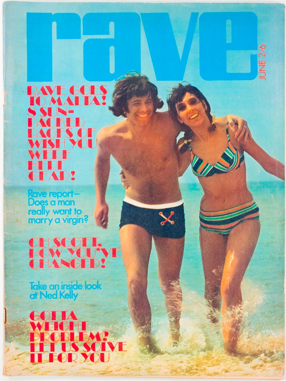 Peter Green MICK JAGGER Scott Walker MALTA Sacha Distel  RAVE magazine 1970 June