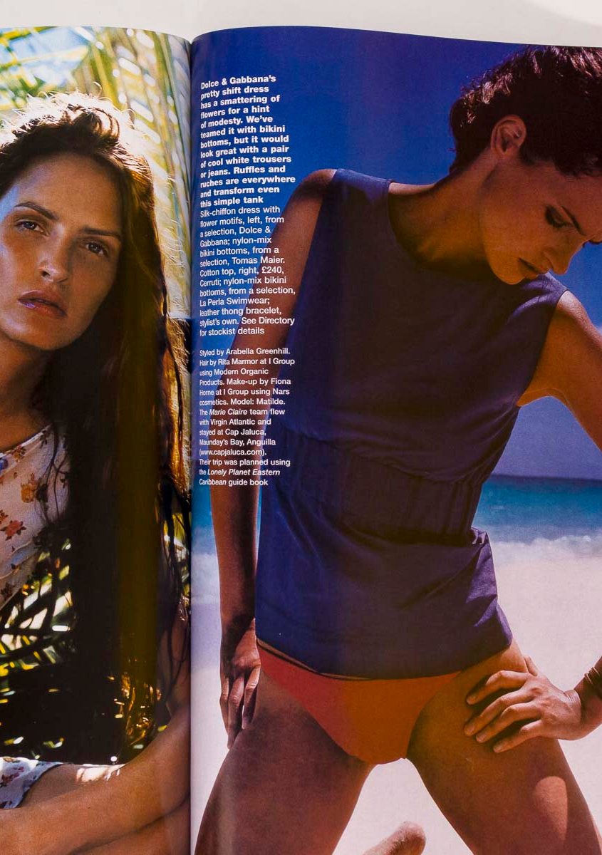 JENNIFER ANISTON Courteney Cox CAROLINE RIBEIRO Marie Claire January 2000 YSL UK