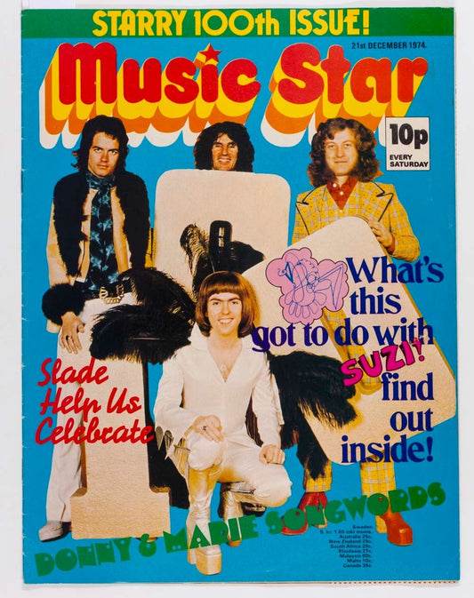 Slade DAVID BOWIE Sparks MUSIC STAR MAGAZINE December 1974 Essex ALVIN STARDUST