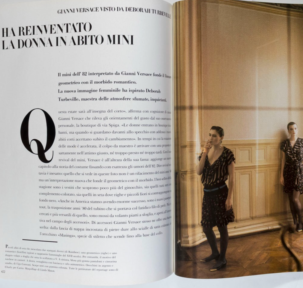 Lisa Ryall GUY BOURDIN Antonio Lopez VOGUE ITALIA March 1982 Deborah Turbeville