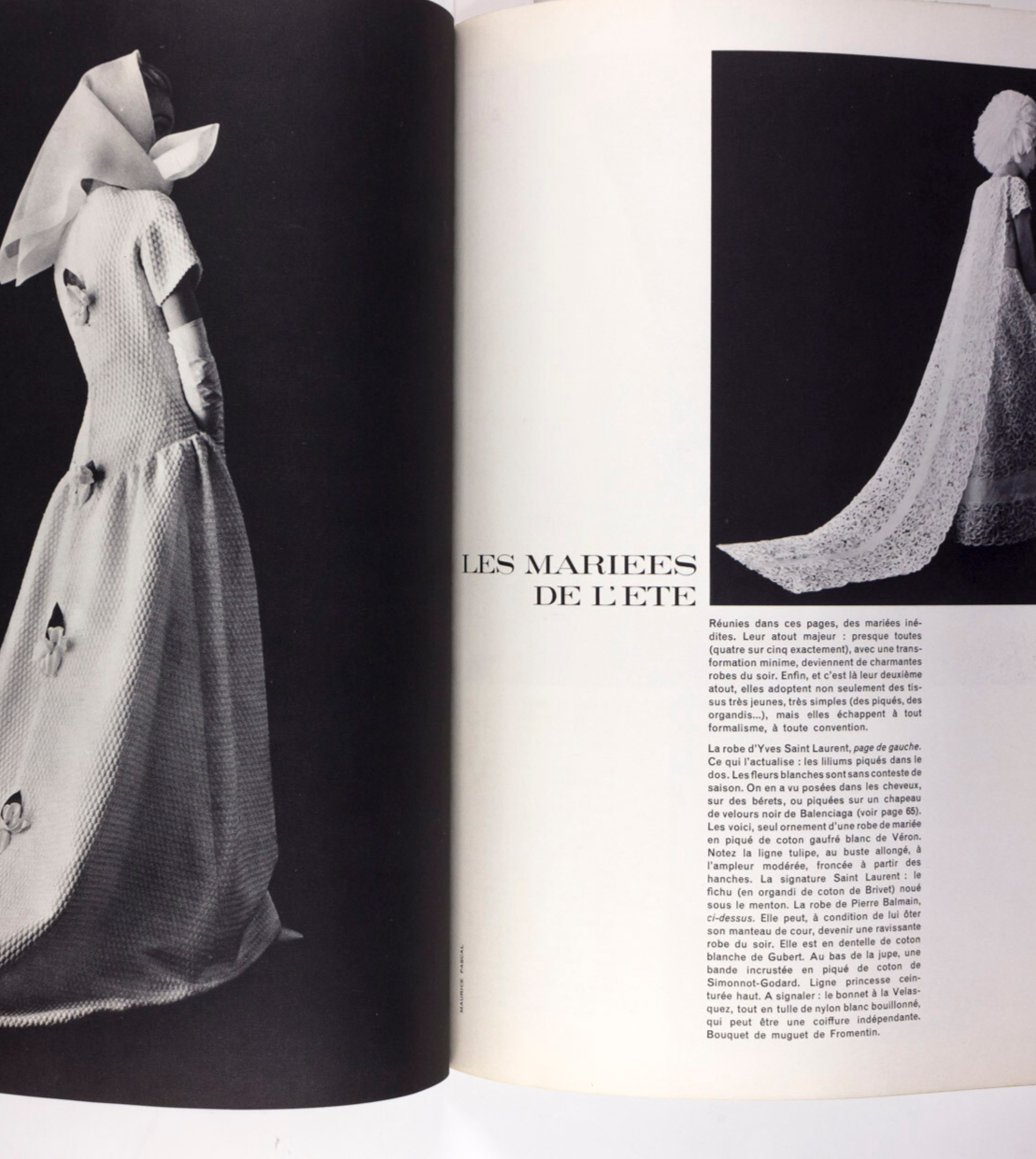 Catherine Deneuve 1st Vogue HELMUT NEWTON Balenciaga GIVENCHY  Paris April 1962