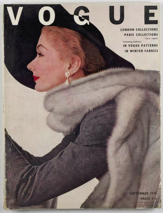 IRVING PENN Lisa Fonssagrives CECIL BEATON Norman Parkinson DIOR  Vogue Sep 1951
