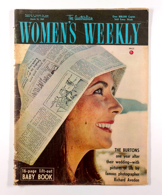 Elizabeth Taylor RICHARD BURTON Avedon AUSTRALIAN Women's Weekly 10 March 1965