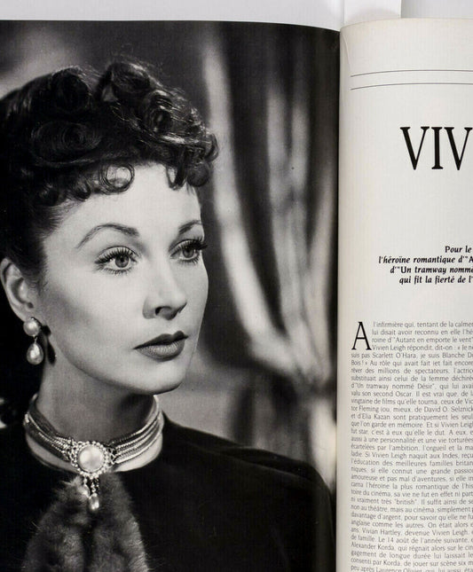 VIVIEN LEIGH Gone With The Wind ANNA KARENINA Laurence Olivier RARE 80s magazine