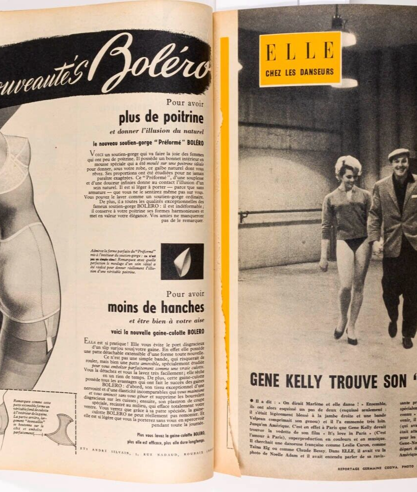 Audrey Hepburn CHANEL PATTERN Yves Saint Laurent BERNARD BUFFET Fr Elle magazine