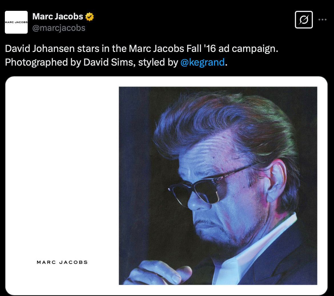 DAVID JOHANSEN Kendall Jenner SISSY SPACEK Marc Jacobs LOOKBOOK 16 Courtney Love