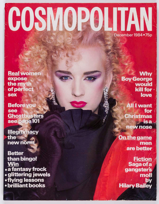 BOY GEORGE Sigourney Weaver ANTONY PRICE Vivienne Lynne YY Cosmopolitan magazine