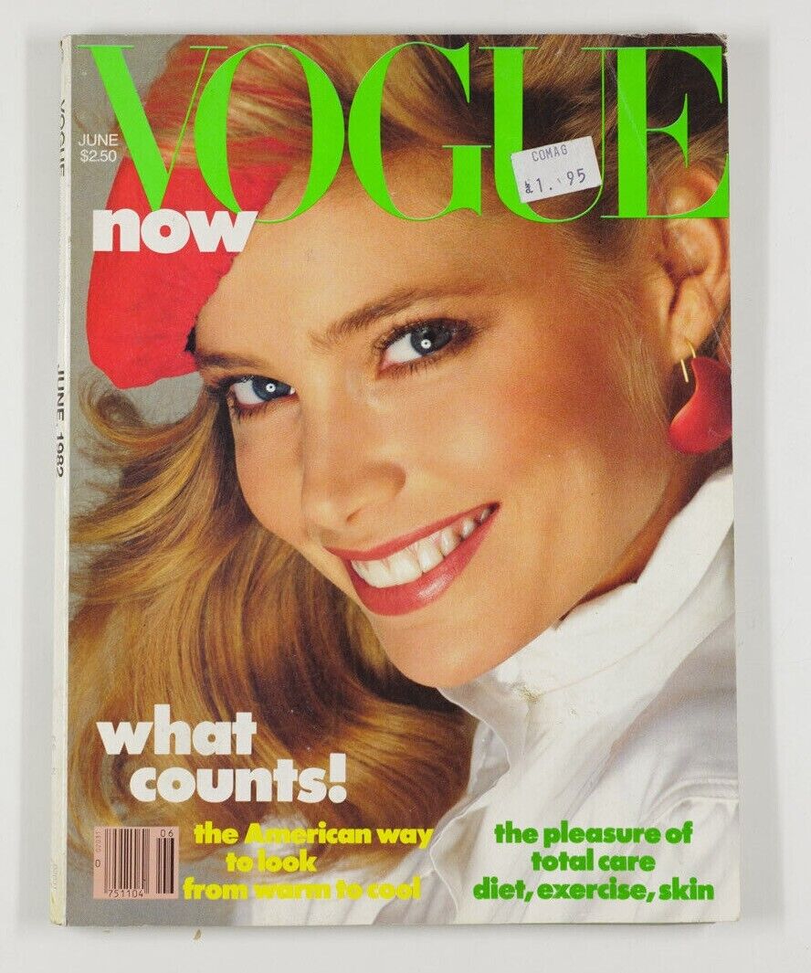 Kelly Emberg RICHARD AVEDON The American Way USA Vogue magazine US June 1982 vtg